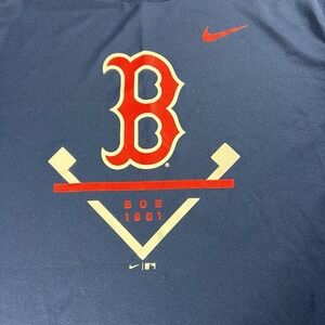 Boston Red Sox Nike Dri Fit Tee XL YOUTH (18-20) MLB Baseball Shirt Blue